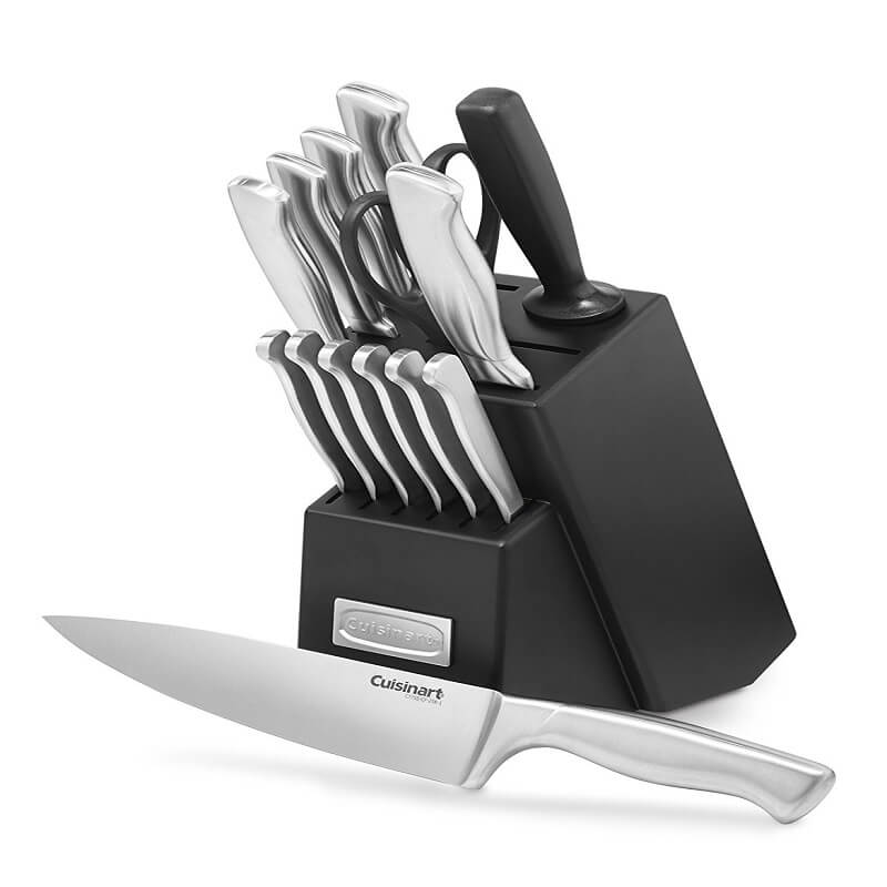 Cuisinart® Stainless Steel Hollow Handle 15 Piece Knife Block Set