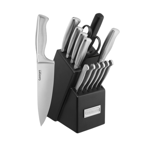 Cuisinart® Stainless Steel Hollow Handle 15 Piece Knife Block Set
