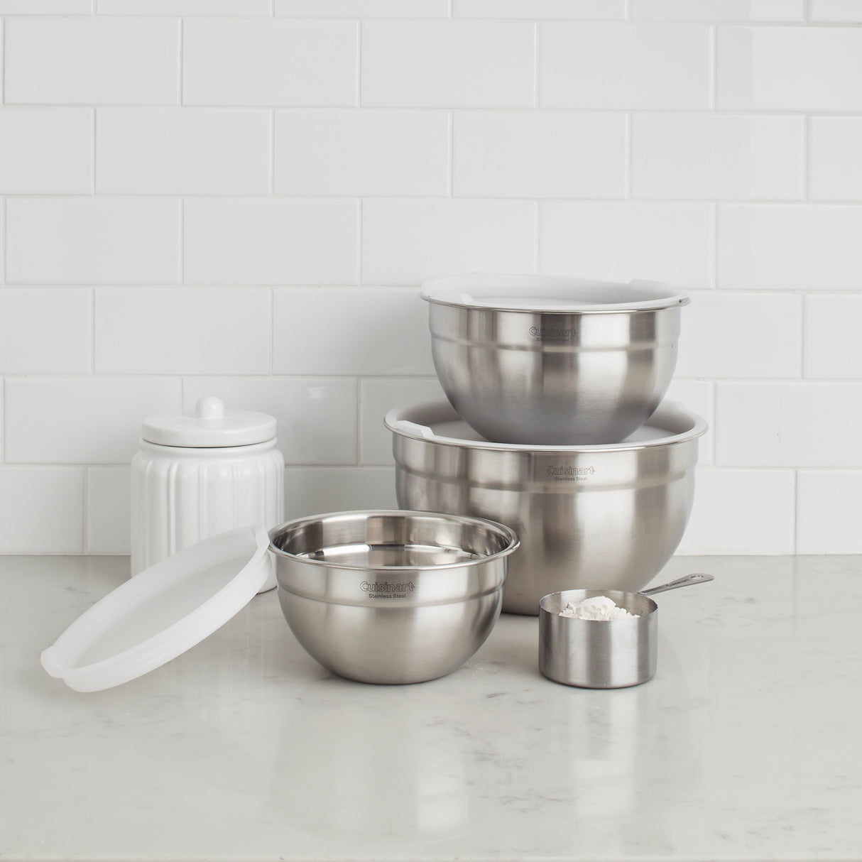 Cuisinart® Stainless Steel Mixing Bowls with Lids