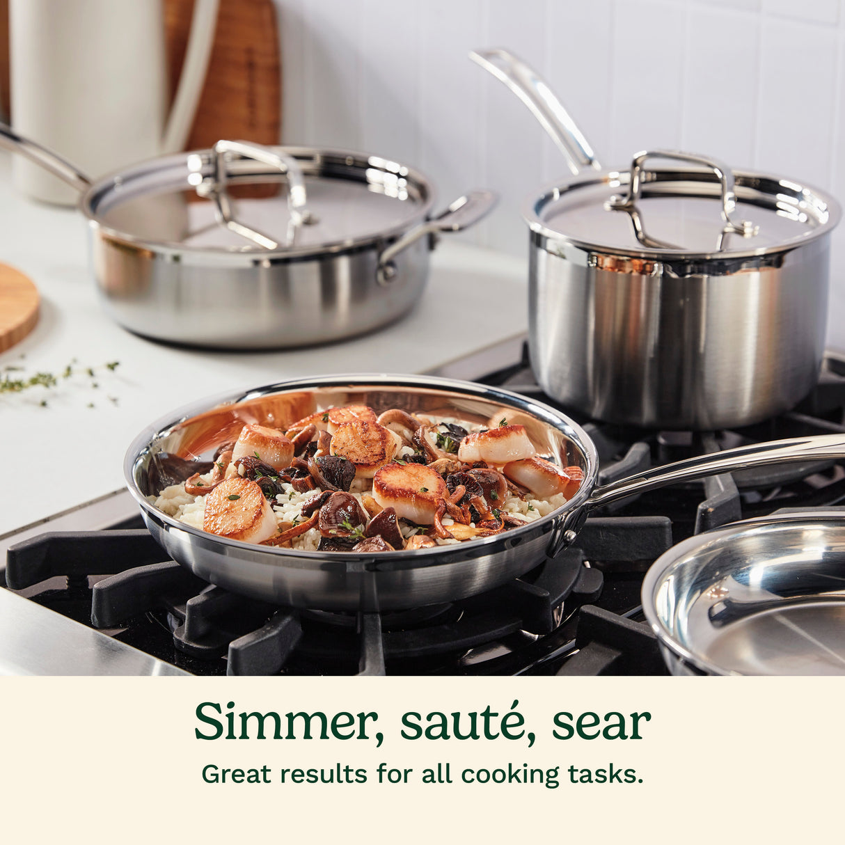 Cuisinart® MultiClad Pro Triple Ply Stainless Cookware 12 Piece Set