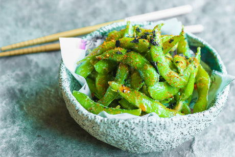 Edamame with Chili Crunch Oil
