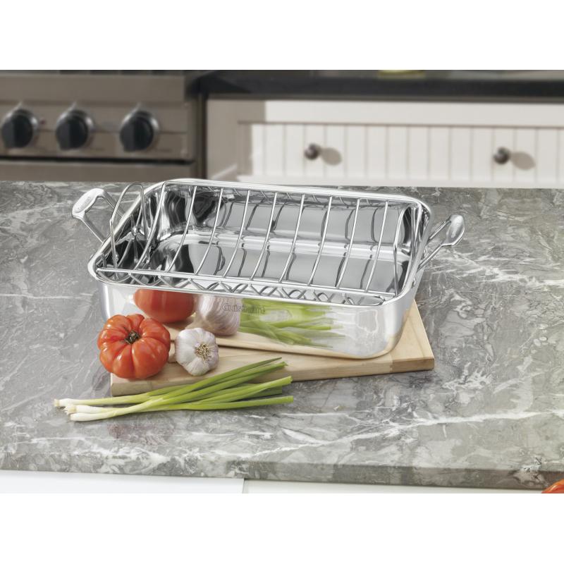 Cuisinart® Chef's Classic™ Stainless 16" Roasting Pan with Rack