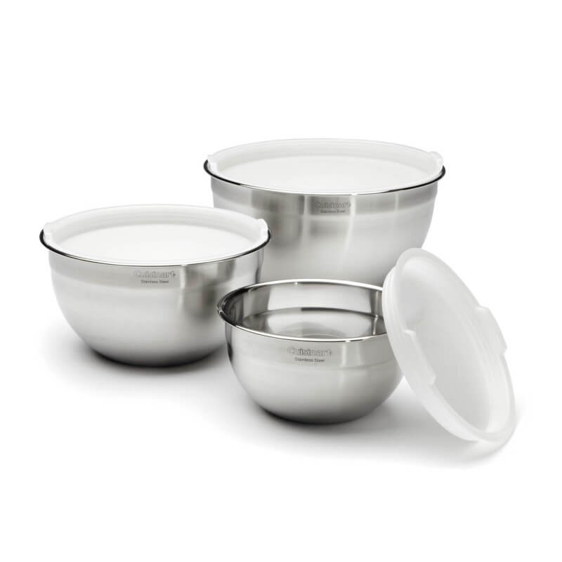 Cuisinart® Stainless Steel Mixing Bowls with Lids