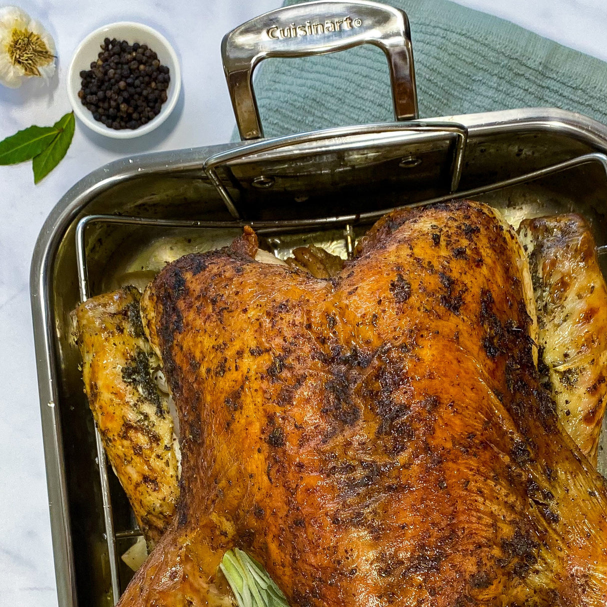 Cuisinart® Chef's Classic™ Stainless 16" Roasting Pan with Rack