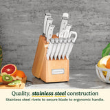 Cuisinart® Triple Rivet 15 Piece Knife Block Set