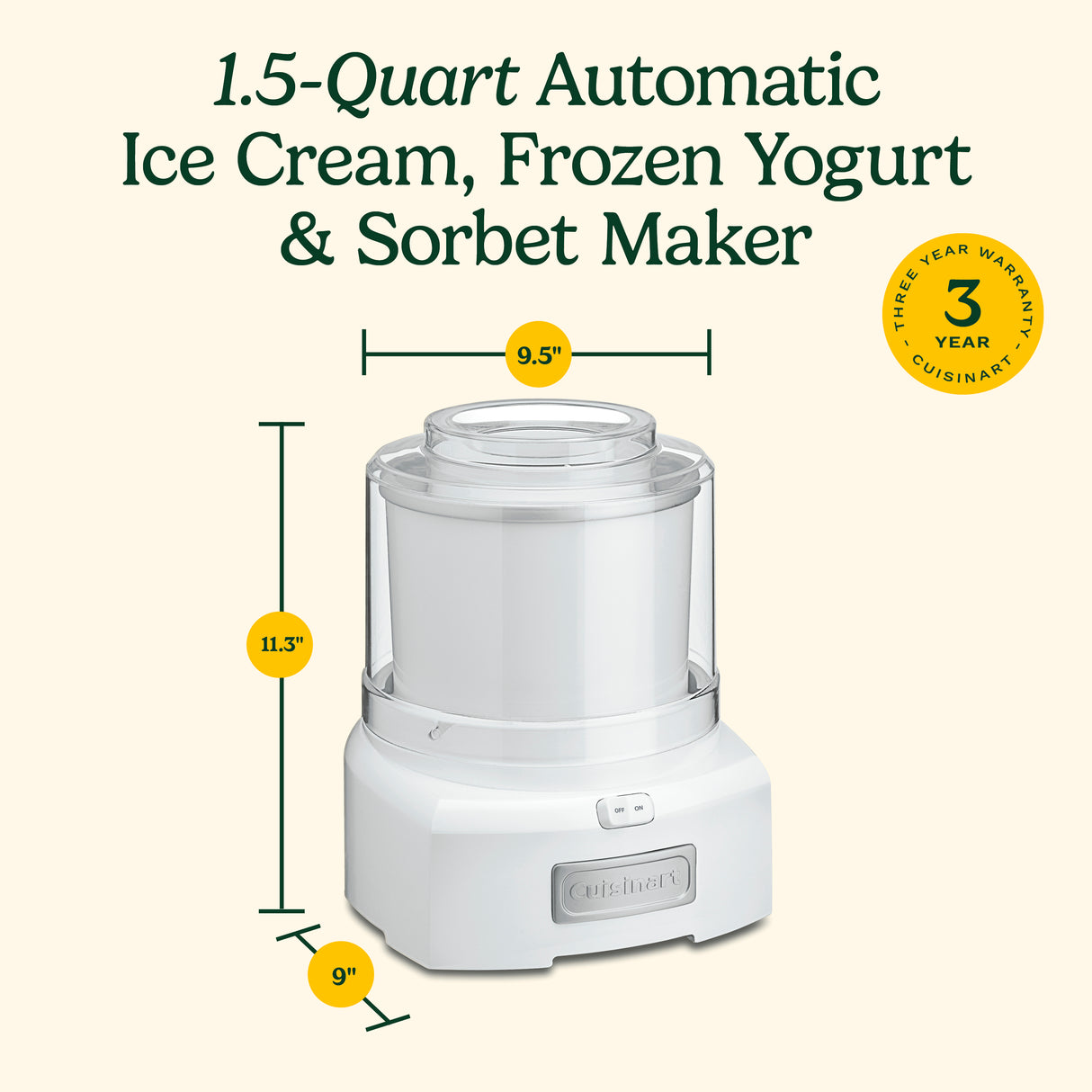 Cuisinart® Frozen Yogurt - Ice Cream & Sorbet Maker