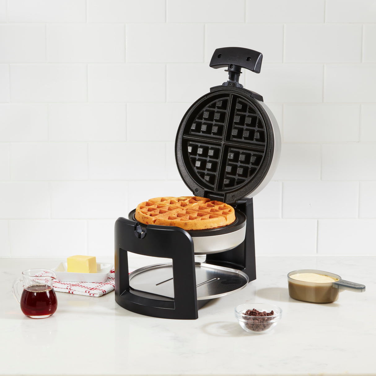 Cuisinart® Round Flip Belgian Waffle Maker
