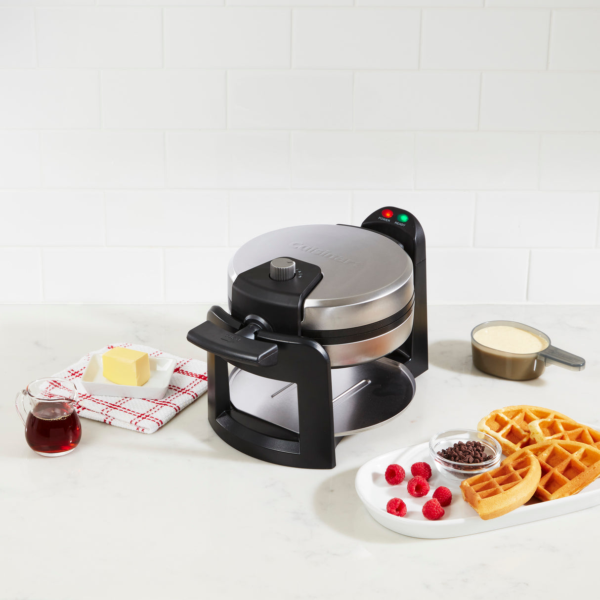 Cuisinart® Round Flip Belgian Waffle Maker